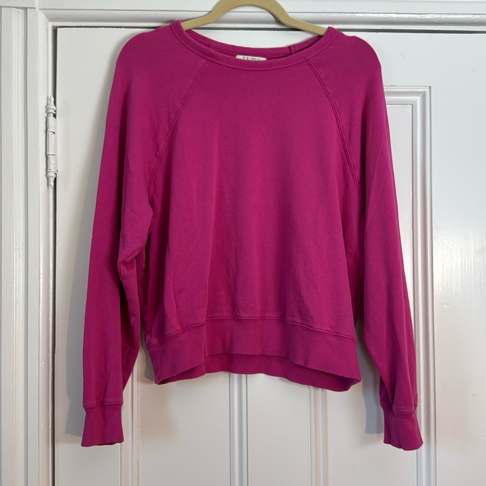 Z Supply Pink Terry Sweatshirt S